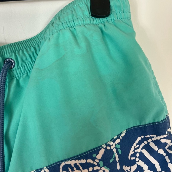Vineyard Vines Blue Green Fish Swim Trunks Size S - A85 - Picture 4 of 5